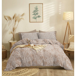 Cokitex Σετ Σεντόνια Διπλά 205x260 Marta Pansy Mocha