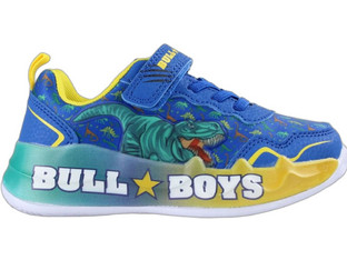 Bull Boys Παιδικά Sneakers με Φωτάκια Royal Blue Κίτρινα DNAL5144B00-RY01