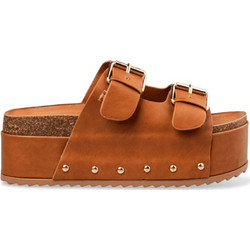 Envie Shoes Καλοκαιρινές Γυναικείες Πλατφόρμες Ψηλές Καφέ E42-21165-36