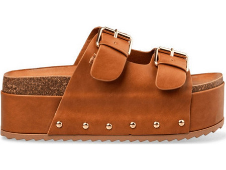 Envie Shoes Καλοκαιρινές Γυναικείες Πλατφόρμες Ψηλές Καφέ E42-21165-36