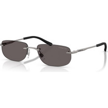 Arnette AN3096 745/87 Ανδρικά Γυαλιά Ηλίου Ορθογώνια Μεταλλικά Ασημί με Μαύρο Φακό