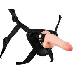 Pantheon Harness Strap On με Dildo Flesh