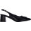 Xti Γόβες Slingback Δερμάτινες με Χοντρό Ψηλό Τακούνι Μαύρες 145365