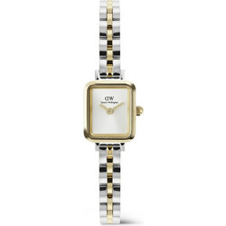 Daniel Wellington Quadro Mini Arch Γυναικείο Ρολόι με Ασημί Χρυσό Μεταλλικό Μπρασελέ DW00100925