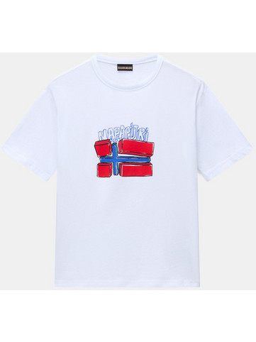 Napapijri Παιδικό T-Shirt Κοντομάνικο Λευκό NP0A4I1O-0021