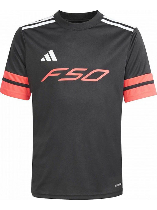 Adidas F50 Παιδικό T-Shirt Κοντομάνικο Μαύρο Κοραλί KR0358
