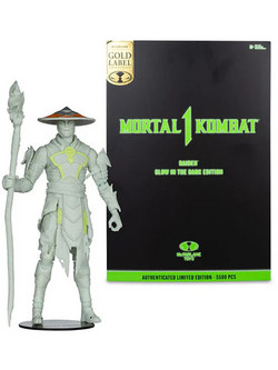 McFarlane Mortal Kombat Gold Label Raiden Glow in the Dark Edition 18cm