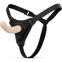EasyToys Curved Harness Strap On με Dildo 13.5cm Flesh