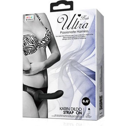 Baile Ultra Passionate Karin Harness Strap On με Dildo 16.8cm Μαύρo