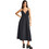 Funky Buddha Midi Καλοκαιρινό Βραδινό Φόρεμα Μαύρο FBL013-129-13
