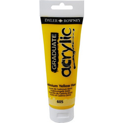 Daler-Rowney Graduate 605 Yellow Hue Ακρυλικό Χρώμα Ζωγραφικής 120ml