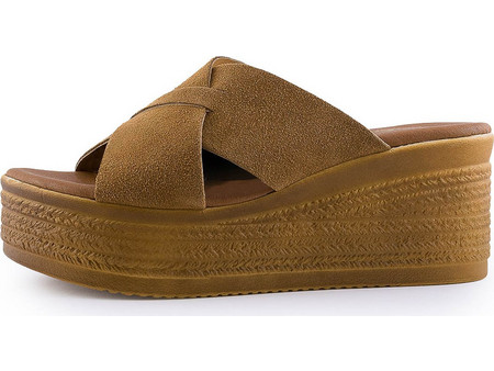 Love4shoes Καλοκαιρινές Γυναικείες Πλατφόρμες Χαμηλές Ταμπά 522