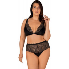 Obsessive Klarita Σετ Sexy Εσώρουχα See Through με Δαντέλα Μαύρα
