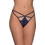 Milena By Paris Γυναικείο Sexy String με Δαντέλα Navy Μπλε 6939