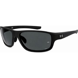 Under Armour UABATTLEO003 Ανδρικά Γυαλιά Ηλίου Μάσκα Κοκάλινα Μαύρα με Μαύρο Φακό