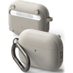 Ringke Onyx Θήκη TPU με Γάντζο για Apple AirPods Pro 3 Θερμό Γκρι