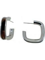RO Accessories Γυναικεία Σκουλαρίκια Κρίκοι Ασημί E1228