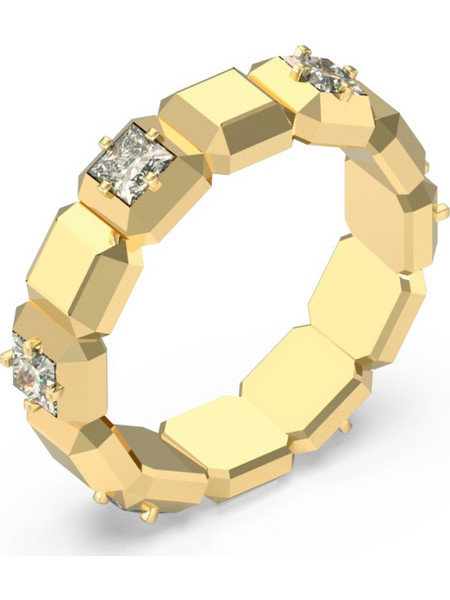 Guess Ace of Diamonds Γυναικείο Δαχτυλίδι Βεράκι από Ατσάλι Xρυσό με Ζιργκόν UBR06181JWYG