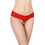 Milena By Paris Γυναικείο Sexy String Αυτοκινήτου με Δαντέλα & Πέρλες Κόκκινο 0869