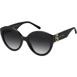 Marc Jacobs MARC882/S 807/9O Γυναικεία Γυαλιά Ηλίου Στρογγυλά Κοκάλινα Μαύρα με Μαύρο Φακό