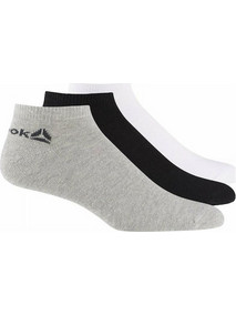 Reebok Active Core Ανδρικές Κάλτσες Κοντές Μαύρες Λευκές Γκρι 3Pack DU2923