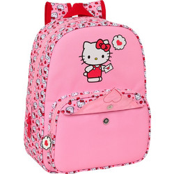 Safta Hello Kitty Σχολική Τσάντα Πλάτης Νηπιαγωγείου Ροζ S4313391