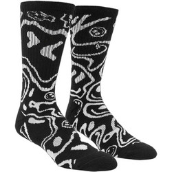 Volcom Ανδρικές Κάλτσες Ψηλές με Σχέδια Μαύρες D6312503-BLK