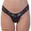 Mei Γυναικείο Sexy String με Δαντέλα Μαύρο 1110