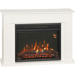 HOMCOM 820-452V90WT Επιδαπέδιο Ηλεκτρικό Τζάκι 2000W Μ98xΥ69.5xΒ23.5cm