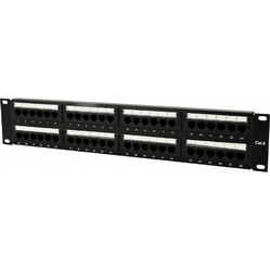 Gembird NPP-C648CM-001 Patch Panel Keystone Rack 1U 19" 48 Θυρών Cat.6 Unshielded UTP