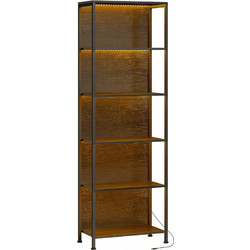 HOMCOM Βιβλιοθήκη 60x39x179cm 836-680V00BK