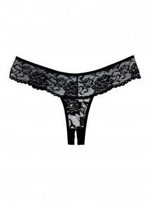 Allure Adore Chiqui Love Γυναικείο Sexy String Αυτοκινήτου με Δαντέλα Μαύρο 883045911094