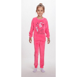 Dreams by Joyce Παιδική Πιτζάμα Fleece Χειμωνιάτικη Φούξια 2572102