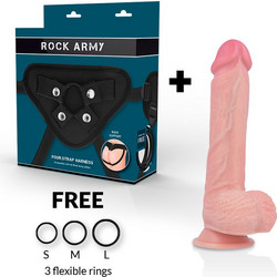 Rockarmy Spitfire Harness Strap On με Dildo 21cm Flesh