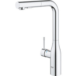 GROHE Essence New 30270000 Μπαταρία Κουζίνας Πάγκου Διπλής Παροχής Ανάμεικτη με Ντουζ Inox