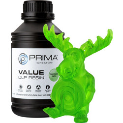 Prima Creator DLP UV Curable Ρητίνη 3D Printer Transparent Green 500gr