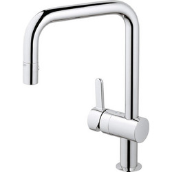 GROHE 32455000 Μπαταρία Κουζίνας Πάγκου Διπλής Παροχής Ανάμεικτη Inox