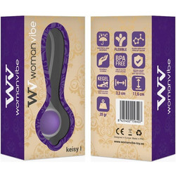 Womanvibe Keisy I Κολπική Μπάλα Λευκή Μωβ