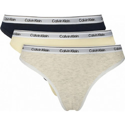 Calvin Klein Βαμβακερά Γυναικεία String 3Pack LV00QD5209-TC8
