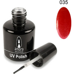 Amora 035 Sparkle Peach Rose Ημιμόνιμο Βερνίκι Νυχιών 10ml