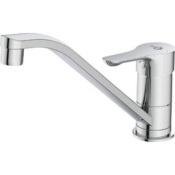 Ideal Standard Alpha BC490AA Μπαταρία Κουζίνας Πάγκου Διπλής Παροχής Ανάμεικτη Inox