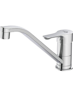 Ideal Standard Alpha BC490AA Μπαταρία Κουζίνας Πάγκου Διπλής Παροχής Ανάμεικτη Inox