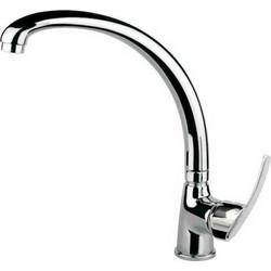 Fiore Altura Mia 29CR4631 Μπαταρία Κουζίνας Πάγκου Διπλής Παροχής Ανάμεικτη Inox