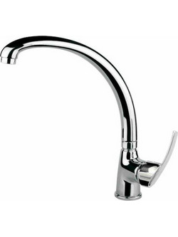 Fiore Altura Mia 29CR4631 Μπαταρία Κουζίνας Πάγκου Διπλής Παροχής Ανάμεικτη Inox