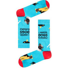 VTex Βαμβακερές Ανδρικές Κάλτσες Ψηλές με Σχέδια Τιρκουάζ 240-20