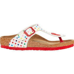 Birkenstock Gizeh Παιδικές Σαγιονάρες για Κορίτσι Λευκές Κόκκινες 102171