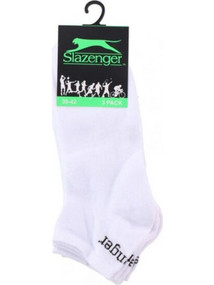 Slazenger Ανδρικές Κάλτσες Κοντές Λευκές 3Pack 07902