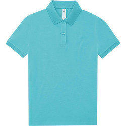 B&C Collection Γυναικεία Μπλούζα Polo Κοντομάνικη Τιρκουάζ PW461