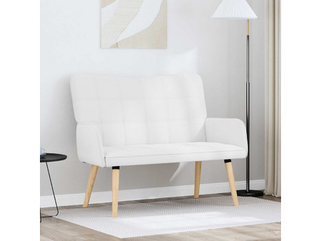 vidaXL Διθέσιος Καναπές Λευκός 115x61x87cm 42028900