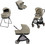Inglesina Electa Quattro Darwin Recline Evo 2026 Καρότσι Μωρού 3 σε 1 Hangar Beige Bronze Black